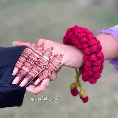 crochet gajra🌹✨️